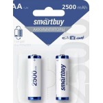 Аккумуляторы Smartbuy NiMh AA 2500 mAh, 2 шт (SBBR-2A02BL2500)