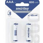 Аккумуляторы Smartbuy NiMh AAA 800 mAh, 2 шт (SBBR-3A02BL800)