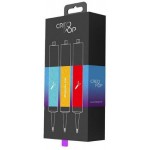 Пластик для 3D-ручки Creopop 1А, классические Cyan\/Orange\/Red (SKU002)