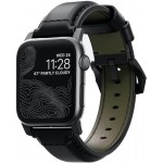Ремешок Nomad Traditional Strap Cordovan для Apple Watch 44\/42mm Black (NM1A48BT00)