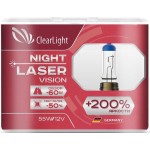 Лампа автомобильная галогенная Clearlight H11 12V-55W Night Laser Vision + 200%, 2шт (MLH11NLV200)