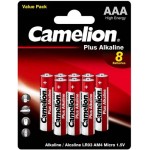Батарейки Camelion Plus Alkaline ААА (LR03) BL-8, 8 шт