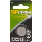Батарейка GP литиевая CR2032, 1 шт. (CR2032-CR1)