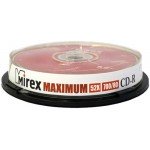 CD-R диск Mirex Maximum 700Mb 52х10 шт (201267)