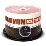 CD-R диск Mirex Maximum 700Mb 52х 50 шт (201281)