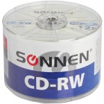 CD-RW диск Sonnen 700Mb 4-12x Bulk, 50 шт