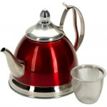 Заварочный чайник REGENT-INOX 94-1508 Promo, 0,8 л, с ситечком, красный