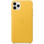 Чехол Apple Leather Case для iPhone 11 Pro Max Meyer Lemon (MX0A2ZM\/A)