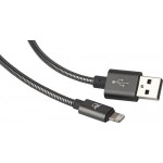 Кабель Elray USB\/8-pin Lightning 0,2 м Grey (ALMBC02GR)