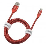 Кабель Hardiz Lightning - USB MFI 1.2м Red