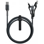 Кабель для iPod, iPhone, iPad Nomad USB-A\/Lightning + USB-C + microUSB, 1,5 м (NM01012B00)