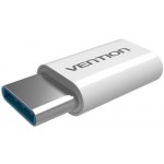 Адаптер-переходник Vention USB Type C M\/USB 2.0 micro B 5pin F, белый (VAS-S10-W)