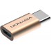 Адаптер-переходник Vention USB Type C M\/USB 2.0 micro B 5pin F, золотой (VAS-S10-G)