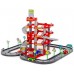 Игрушечный паркинг Wader 4-уровневый, с дорогой и автомобилями, красный, в коробке (44723_PLS)