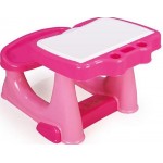 Мебель для детской комнаты DOLU Парта со скамейкой + столешница, розовая (DL_7060)