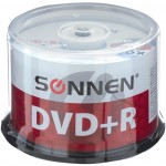 DVD-R диск Sonnen 47Gb 16x Cake Box, 50 шт