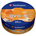DVD-R диск Verbatim 16x 25шт (43730)