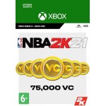 Игровая валюта Take2 NBA 2K21: 75,000 VC (Xbox)