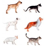 Детский игровой набор 1toy "В мире животных: Собаки и кошки", 6 шт (Т50537)