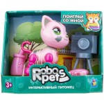 Интерактивная игрушка 1toy RoboPets: Милашка котенок, розовый (Т16981)