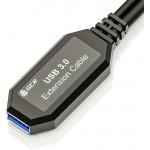 Кабель GCR GCR-AAF3 USB 3.0 AM/AF + microUSB, 10 м, черный (44-050607)