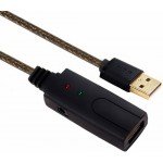 Активный кабель-удлинитель GCR USB 2.0 AM\/AF с усилителем, 7.5 м (GCR GCR-UEC3M2-BD2S-7.5m)