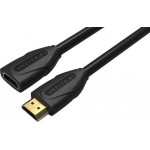 HDMI-кабель Vention High speed v1.4 with Ethernet 19F/19M, 5 м, Black Edition (VAA-B06-B500)