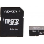 Карта памяти ADATA Premier microSDHC 32GbUHS-I Class10 (AUSDH32GUICL10-RA1)