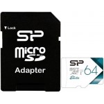 Карта памяти Silicon Power microSDXC 64GB Elite + адаптер (SP064GBSTXBU1V21SP)