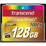 Карта памяти Transcend CompactFlash 128Gb Ultra Speed 1000X (TS128GCF1000)