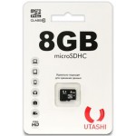 Карта памяти Utashi microSDHC 8GB Сlacc 10 (UT8GBSDCL10-00)