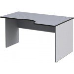 Письменный стол МОНОЛИТ 140х90х75 см, серый (640100)