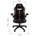 Игровое кресло Chairman Game 19 ткань черный/оранжевый (00-07060632)