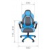 Игровое кресло Chairman Game 20 экопремиум серый\/голубой, н.м. (00-07025817)