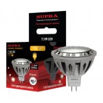 Светодиодная лампа Supra SL-LED-MR16-7.5W-3000-GU5.3