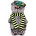 Мягкая игрушка BUDIBASA "Кот Басик", 22 см, в разноцветной кепке (Ks22-115)