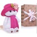 Мягкая игрушка BUDIBASA "Кошечка Ли-Ли", 24 см, в панаме и шарфе (LK24-011)