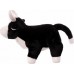 Мягкая игрушка LAPKIN Бык, черно-белый, 26 см (AT365303)