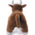 Мягкая игрушка LAPKIN Бык, буро-белый, 26 см (AT365305)