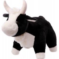 Мягкая игрушка LAPKIN Бык, черно-белый, 26 см (AT365303)