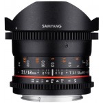 Объектив Samyang 12mm T3.1 VDSLR ED AS NCS Fish-eye Canon
