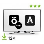 Цифровой пакет Okko Smart TV + Okko & Amediateka 12 месяцев + 4K