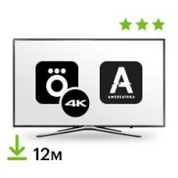 Цифровой пакет Okko Smart TV + Okko & Amediateka 12 месяцев + 4K