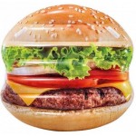 Надувной матрас Intex "Гамбургер", 145х142 см, с ручками (с58780)