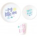 Набор детской посуды LITTLE-ANGEL Lettering, стакан, тарелка, миска (LA5117)