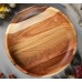 Миска деревянная ДОБРОЕ-ДЕРЕВО 25х5 см, массив дуба, ореха, ясеня (3946573)