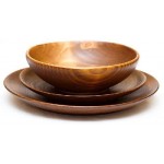 Набор тарелок из натуральной пихты MAGISTRO 3 шт, коричневый (4758922)