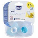 Набор пустышек Chicco Physio Micro, 0-2 м, 2 шт, для мальчика (310210173) (00075121210000)