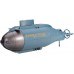 Радиоуправляемая подводная лодка HQTOYS Happy Cow, голубая (777-216)