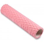 Массажный ролик для йоги Indigo IN187 PVC 61х14 см, розовый